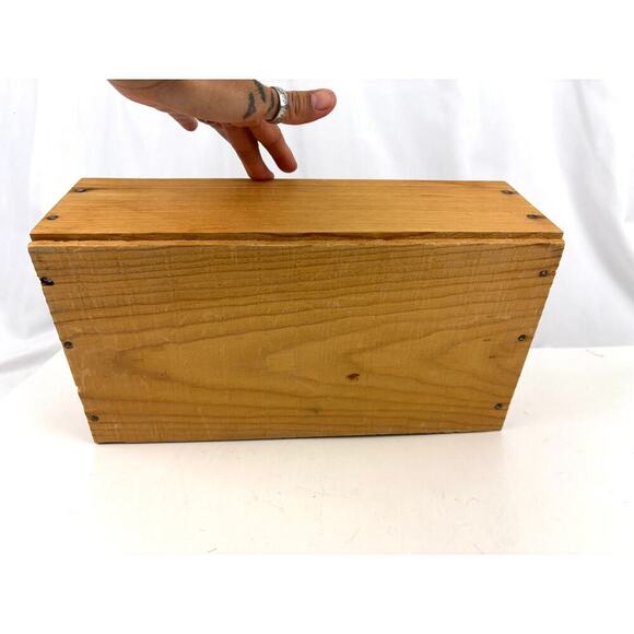 VTG Pepsi-Cola Crate Wooden Advertising Box Wood Lid Bottle Drink Sliding Lid - Picture 8 of 16